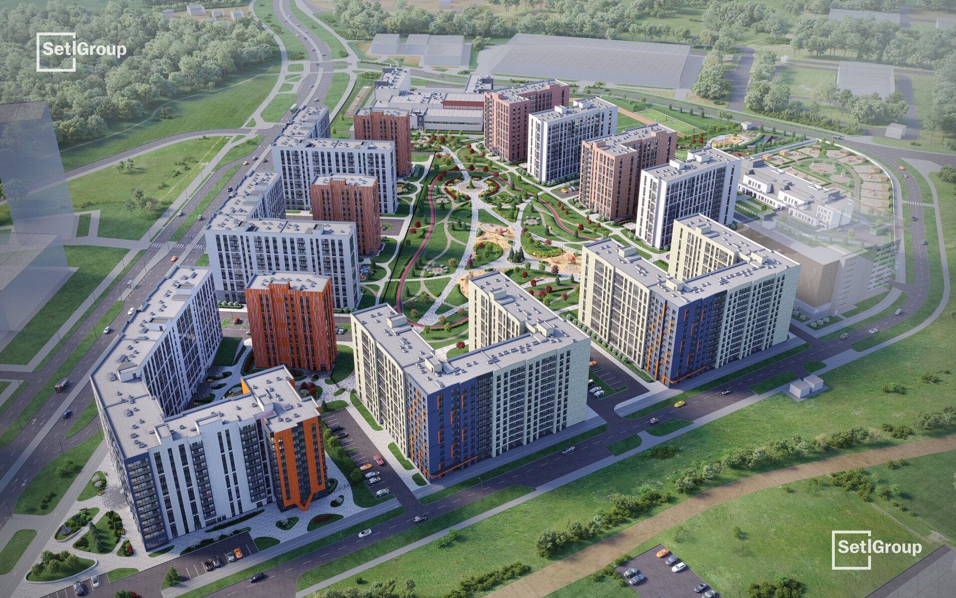 Жилой комплекс «Бионика Заповедная» от застройщика SetlGroup в Санкт-Петербурге (Приморский район, метро Проспект Просвещения).