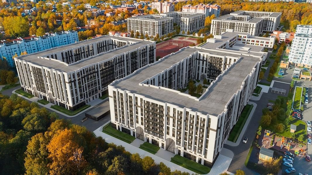 Жилой комплекс «Кинопарк» от застройщика РосСтройИнвест в Санкт-Петербурге (Красносельский район, метро Проспект Ветеранов).