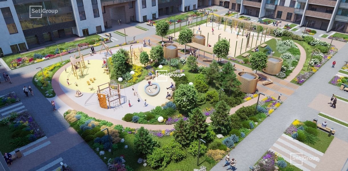 Жилой комплекс «Svetlana Park» от застройщика SetlGroup в Санкт-Петербурге (Выборгский район, метро Удельная).