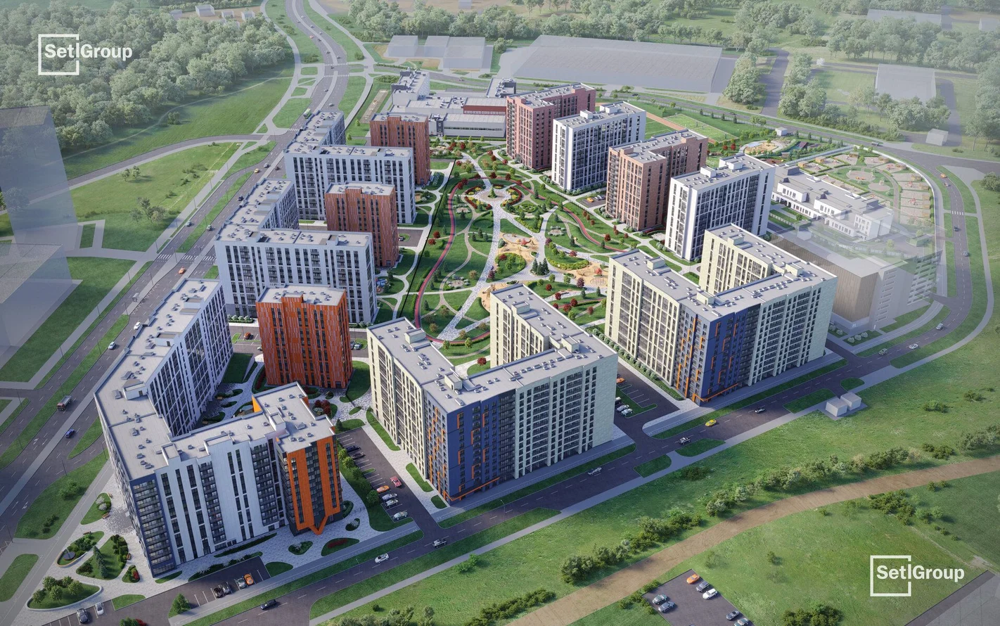 Жилой комплекс «Бионика Заповедная» от застройщика SetlGroup в Санкт-Петербурге (Приморский район, метро Проспект Просвещения).