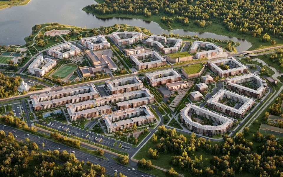 Жилой комплекс «Пулково Lake» от застройщика Группа ЛСР в Санкт-Петербурге (Пушкинский район, метро Звездная).