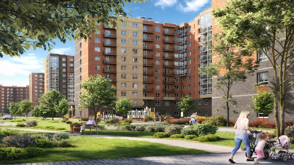 Жилой комплекс «Новое Колпино» от застройщика Самолет в Санкт-Петербурге (Колпинский район, метро Рыбацкое).